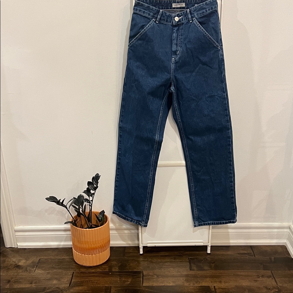 Carhartt Work in Progress Blue Simple Jeans